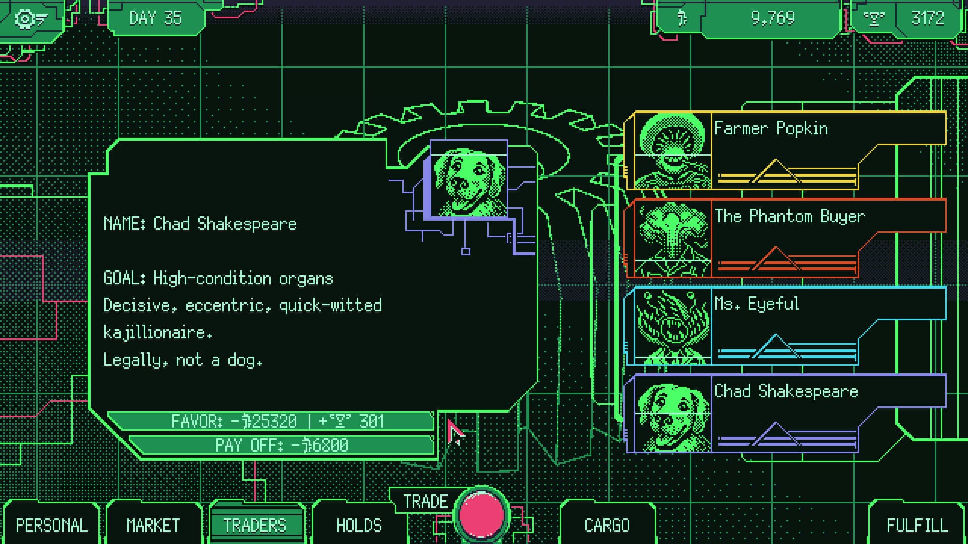 Space Warlord Organ Trading Simulator screenshot 3