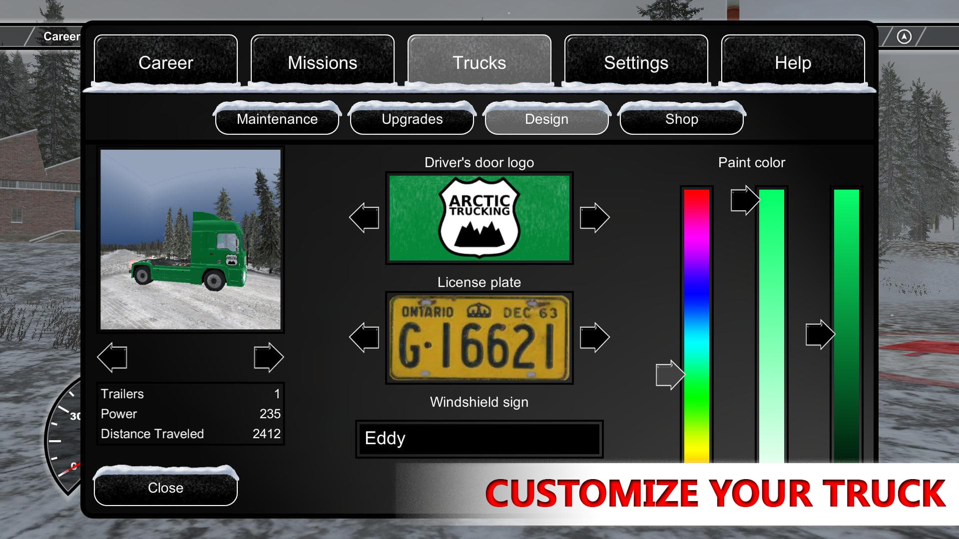 Arctic Trucker Simulator screenshot 2