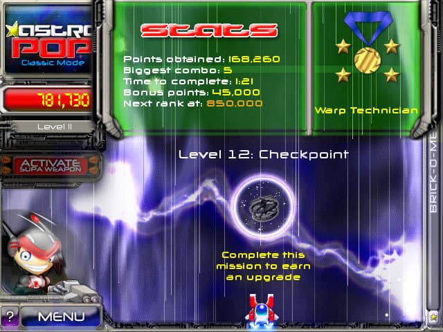 AstroPop Deluxe screenshot 2