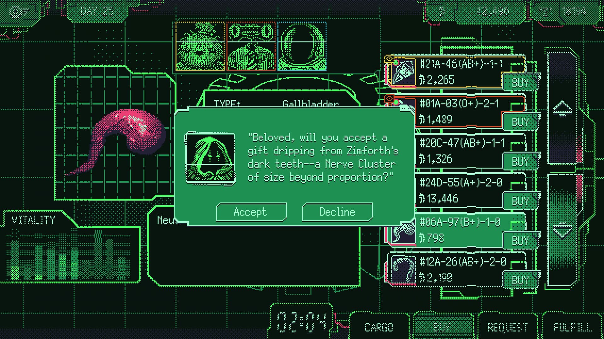 Space Warlord Organ Trading Simulator screenshot 4