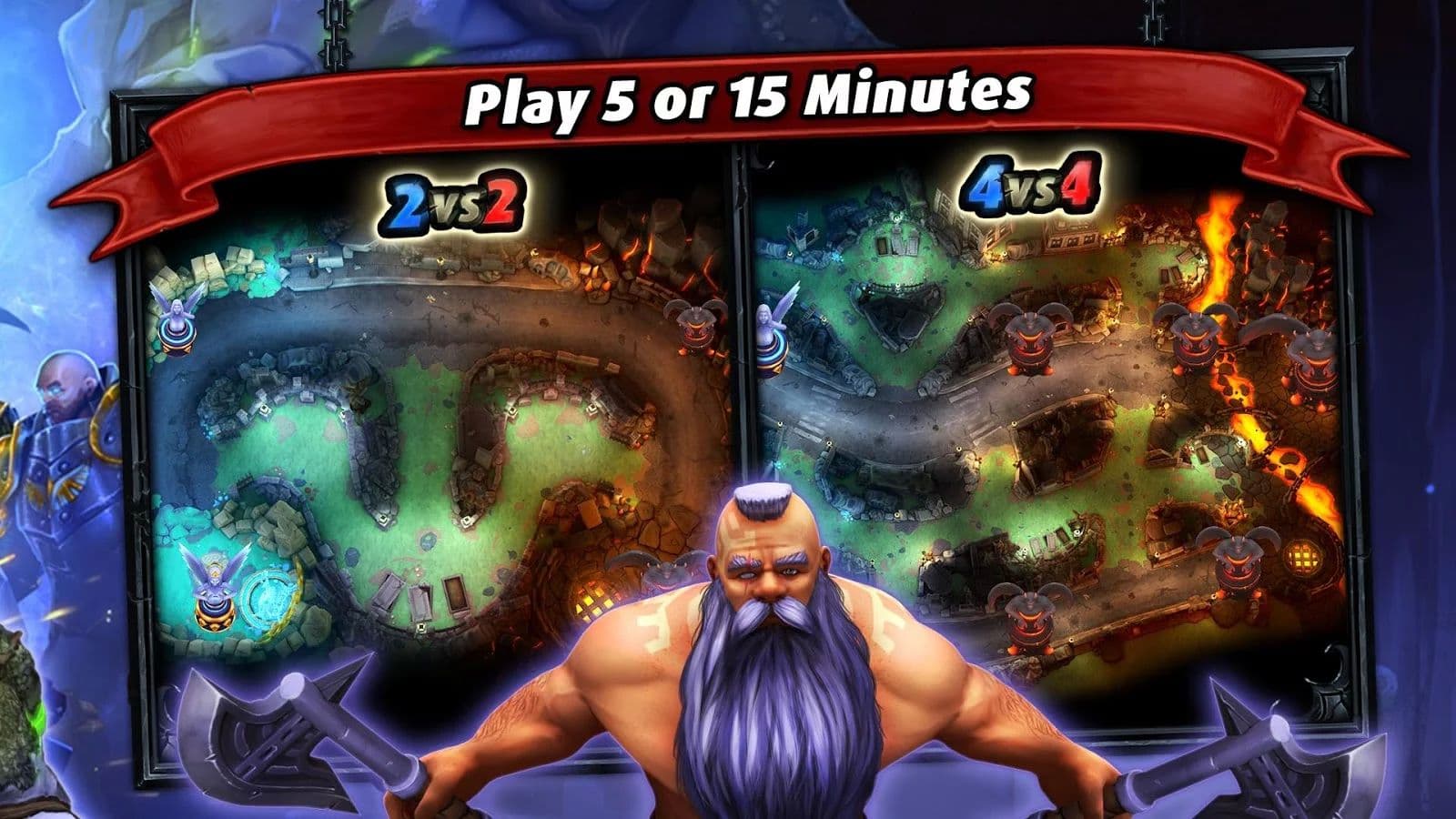 Heroes of SoulCraft - Arcade MOBA screenshot 1
