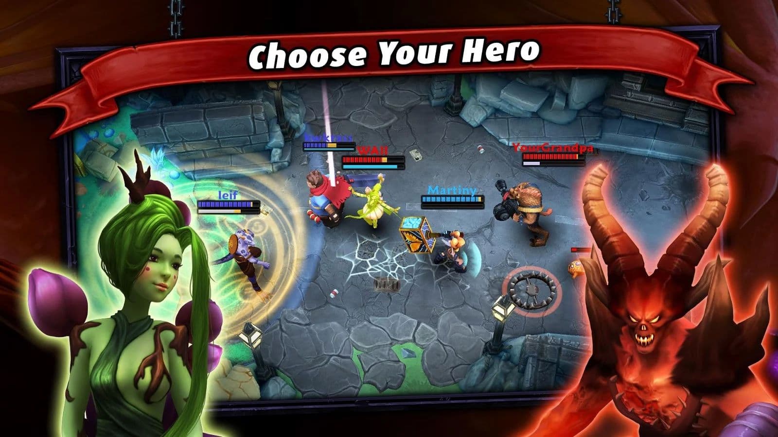 Heroes of SoulCraft - Arcade MOBA screenshot 2