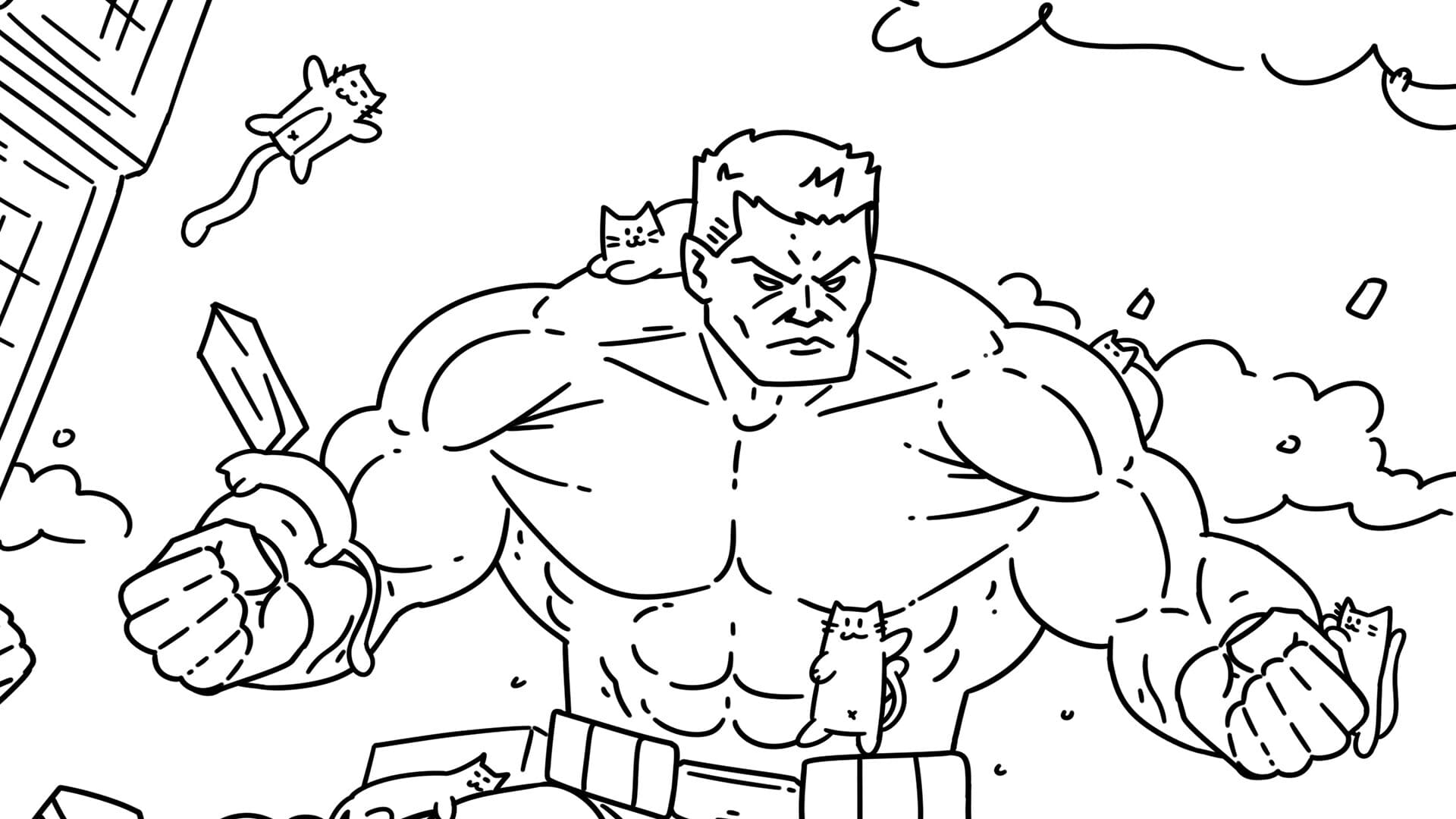 Superhero Cats screenshot 1