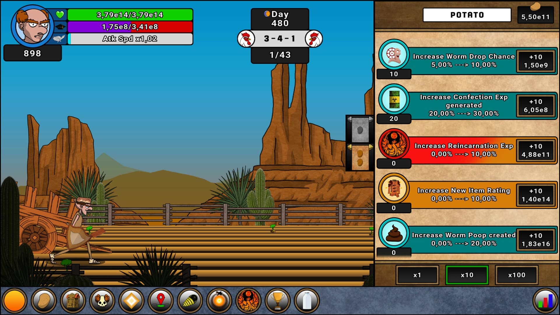 Farmer Against Potatoes Idle screenshot 1