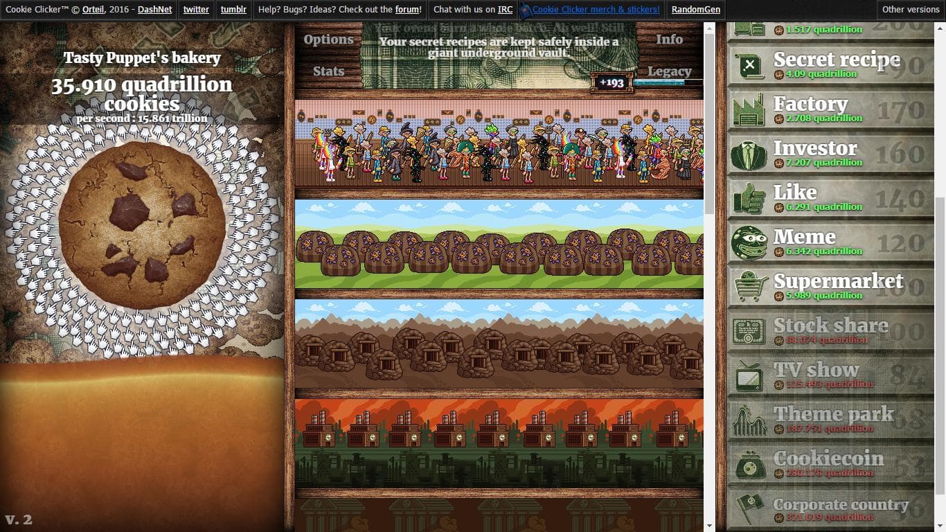 Cookie Clicker screenshot 1